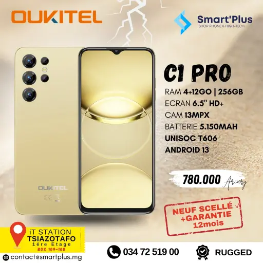 [C1 Pro 4+12/256] Oukitel C1 Pro 