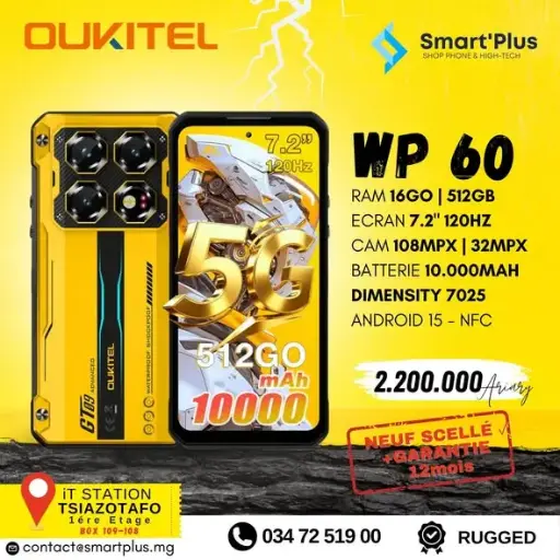 [WP60-16+32/512] Oukitel WP60